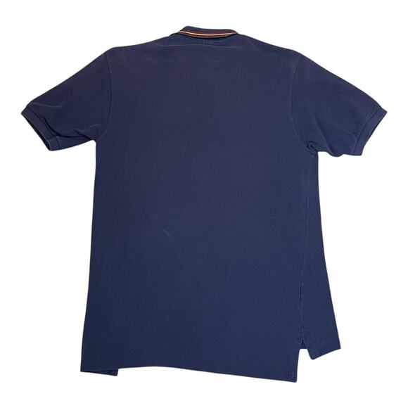 Vintage Ralph Lauren Women’s XL Polo Shirt Navy Red Pony Cotton Collar Stripe - Picture 3 of 7